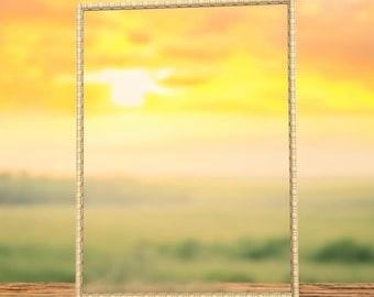 50x70cm Bobbin Picture Frame - India Yellow