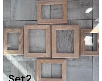 Handmade Wooden Picture Frame Set, Gallery Wall Decor