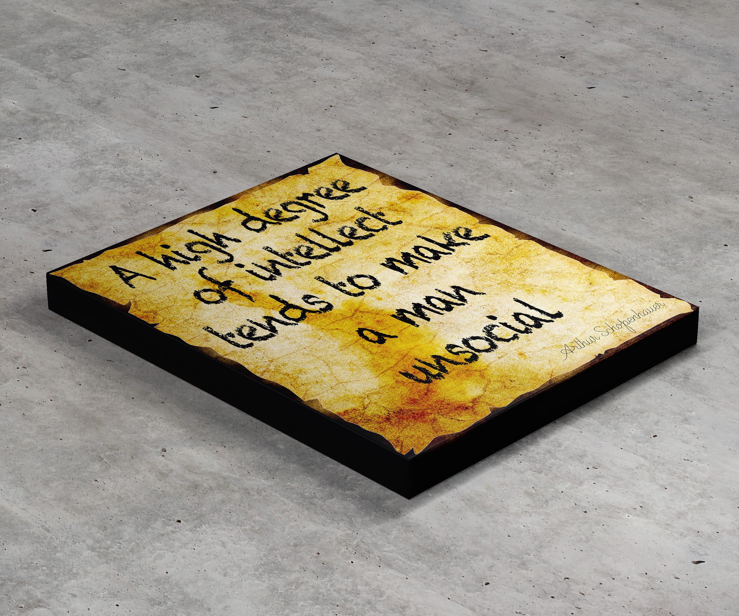 Stampa Su Tela Motivazionale 'L'Uomo Nell'Arena' - Quadro Con Citazione Ispiratrice Per Ufficio E Casa - 30,5 X 38 Cm