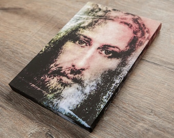 Shroud of Turin Holy Face of Jesus Canvas, Gallery Wrapped Christian Wall Art, Catholic Easter Gift