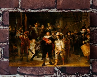 The Night Watch by Rembrandt , Gallery Wrapped Print on Canvas