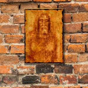 The Shroud of Turin Jesus Christ Face Canvas Print, Gallery Wrapped Print on Canvas, Print Size up to : 7.8&quot; x 11.8&quot; (20cm x 30cm)