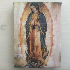 Vierge de Guadalupe, Notre-Dame de Guadalupe, impression sur toile tendue dans une galerie, taille de l'impression : 20 cm x 30 cm 7,8 x 11,8 pouces