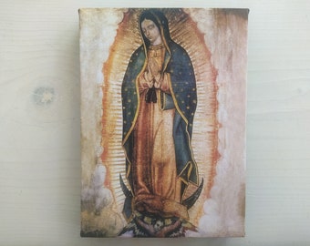 Virgen de Guadalupe Our Lady of Guadalupe, Gallery Wrapped Print on Canvas, Print Size: 7.8&quot; x 11.8&quot; (20cm x 30cm)