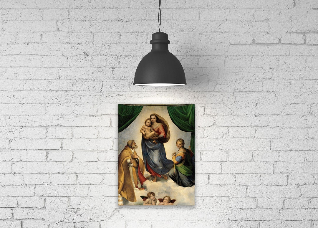 Sistine Madonna Canvas Print by Raphael Religious Wall Art - Etsy
