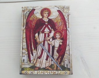 Galerij van de aartsengel Raphael Catholic Icon verpakte afdruk op canvas