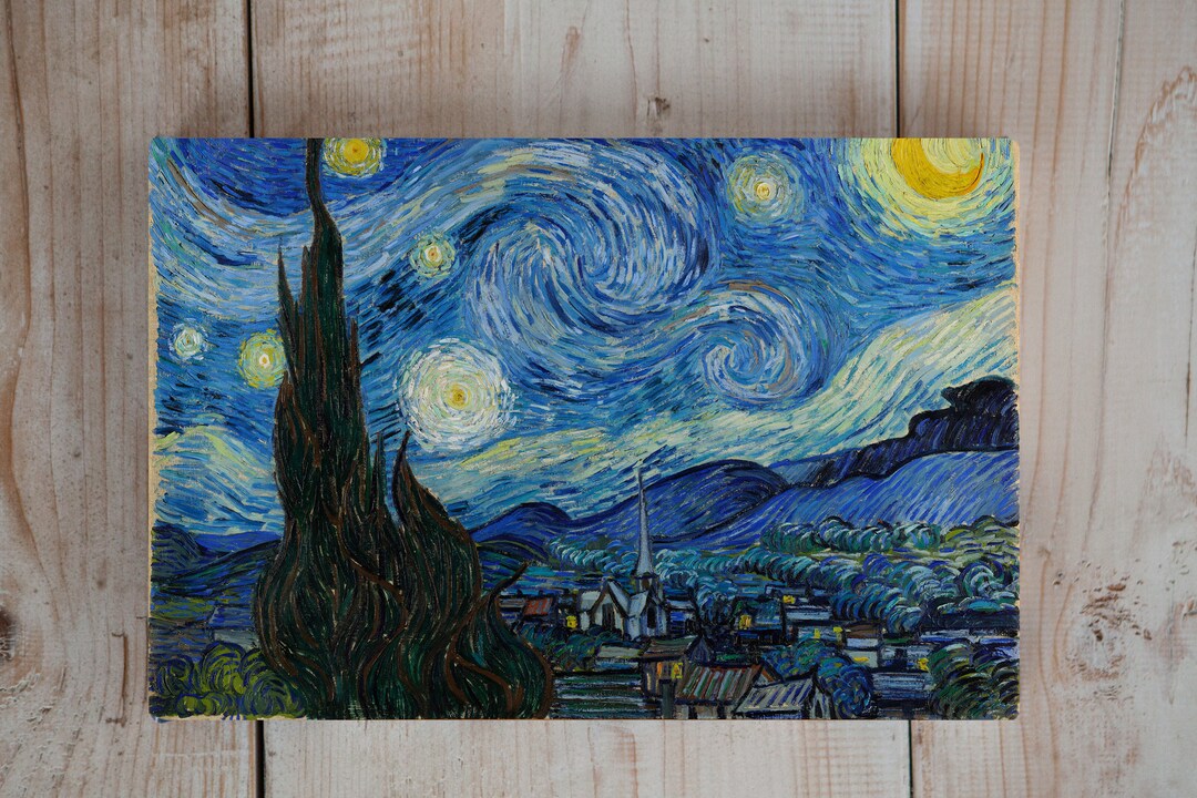 ヴィンセント・ヴァン・ゴッホ作「星月夜」キャンバスプリント - Etsy 日本