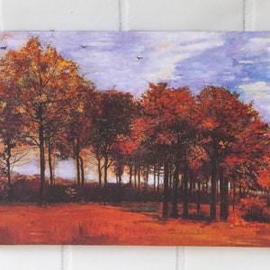 Vincent Van Gogh Autumn Landscape 1885, Gallery Wrapped Print on Canvas