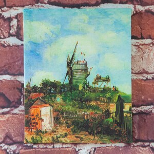 Vincent Van Gogh Le Moulin de la Gallette 3 1886, impresión envuelta en galería sobre lienzo, tamaño de impresión: 7,8" x 9,8" (20 cm x 25 cm)