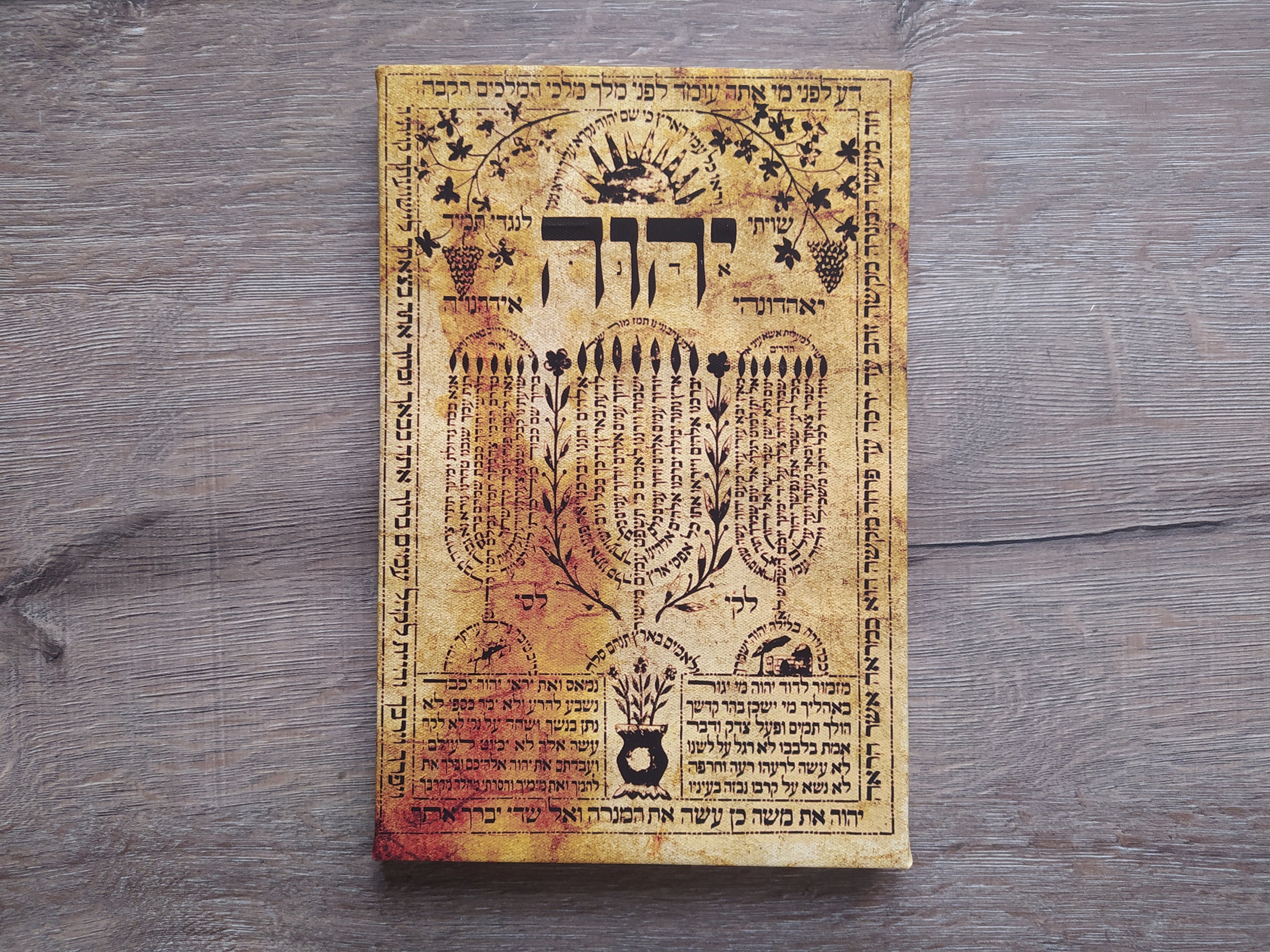 SHIVITI Ancient Hebrew Kabbalah Protection Charm Talisman, Gallery Wrapped Print on Canvas, Print Size: 7.8 X 11.8 20cm X 30cm - Etsy New Zealand
