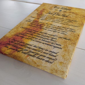 Dust if you must autorstwa Rose Milligan Wiersz, wydruk na płótnie w oprawie galeryjnej, wymiary wydruku: 7,8" x 11,8" (20 cm x 30 cm)