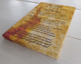 Dust if you must by Rose Milligan Poem, Gallery Wrapped Print on Canvas, Print Size: 7.8&quot; x 11.8&quot; (20cm x 30cm)