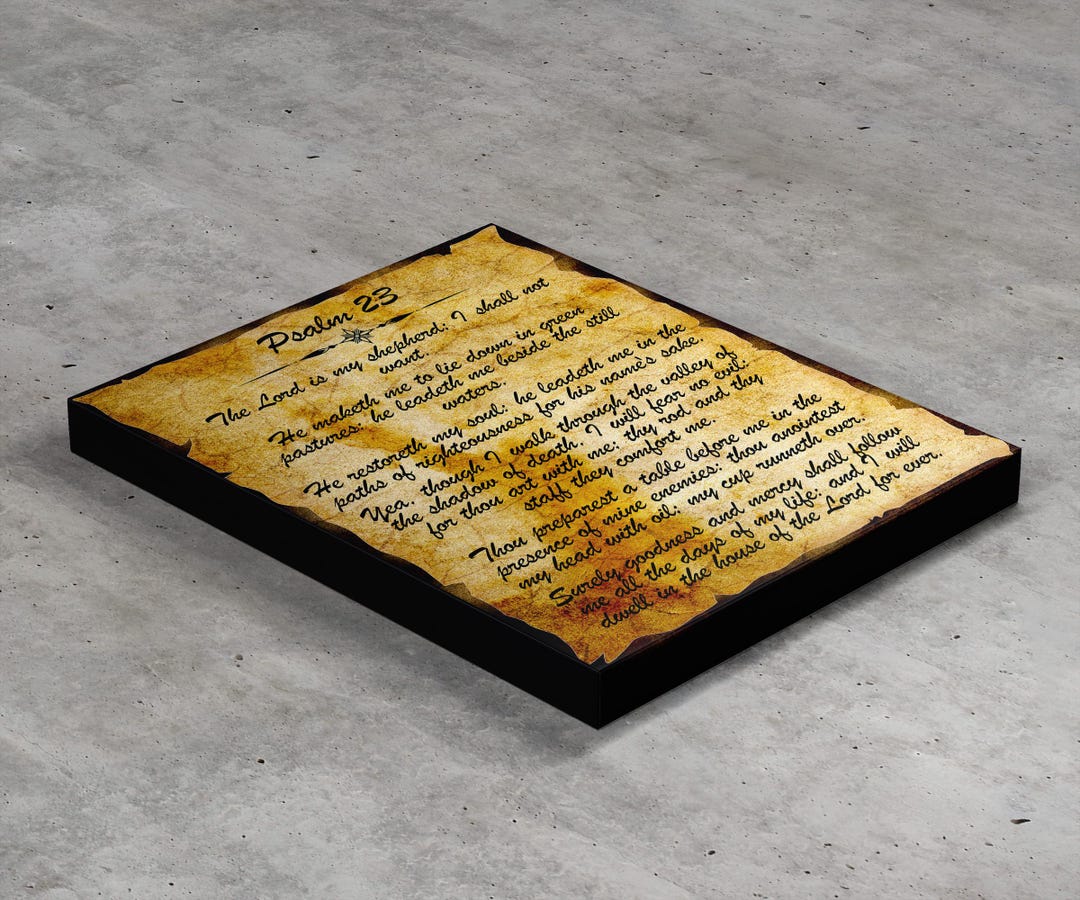 Psalm 23 King James Version Print Psalm Wall Art Christian Gift for Son ...