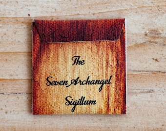The Seal of the Seven Archangels Seals of Solomon Kabbalah Amulet, Sigil of the 7 Archangels , Powerful Talisman