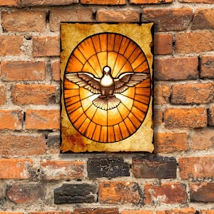 Holy Spirit Dove from St. Peter&#39;s Basilica Catholic Christian – Catholic Art Print , Perfect Gift, Gallery Wrapped Print on Canvas