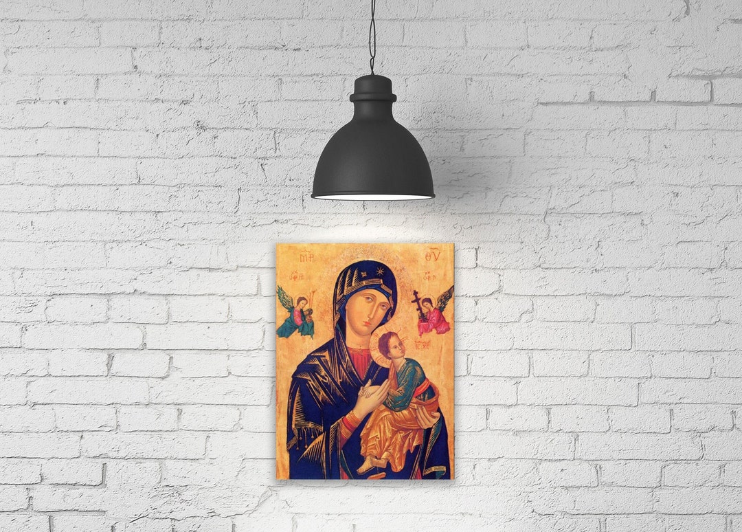 Our Lady of Perpetual Help Byzantine Icon Ca.13th Century or 14th ...