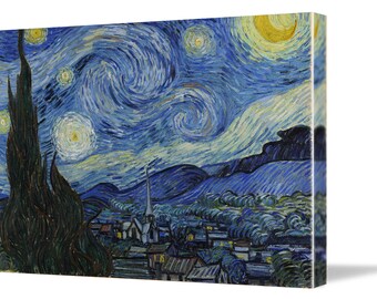 ヴィンセント・ヴァン・ゴッホ作「星月夜」キャンバスプリント - Etsy 日本