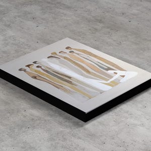 Frau berührt Jesus, Gott heilt Christliche Bibelkunst, moderne Bibel, Jesusdruck Wandkunst Bibelskizze, Galerie gewickelter Druck auf Leinwand