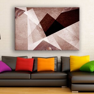 Brown Minimalist Canvas Wall Art, Canvas Print Home Decor, Framed Print, Decoration Wall Art Design, Minimalist Home Decor Wall Art
