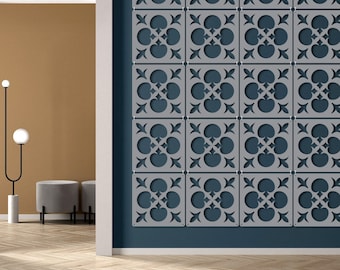 Paneles de pared interiores - Divisor de habitación colgante - Separador de habitación blanco negro y gris - Panel de decoración CNC - Paneles coloridos