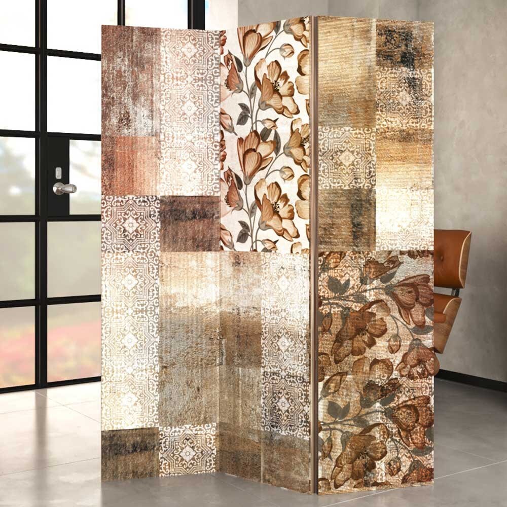 Brown Shade Room Divider, Folding Screen, Room Divider - 3 and 5 Panels ...