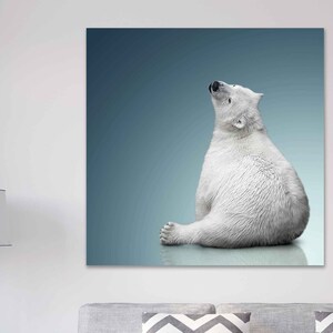 Polar Bear Canvas Wall Art, Canvas Print Home Decor, Framed Print, Decoration Wall Art, Polar Bear Home Decor