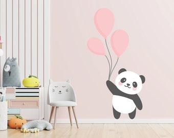 Baby Panda Wall Sticker - Nursery Wall Decal- Animals Wall Sticker - Wall Decor - Kids Wall Decal - Home Decor