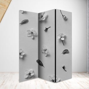 Cherry Blossom Room Divider, Folding Screen, Room Divider - 3 and 5 panels, Room Partition, Decorative Room Separator