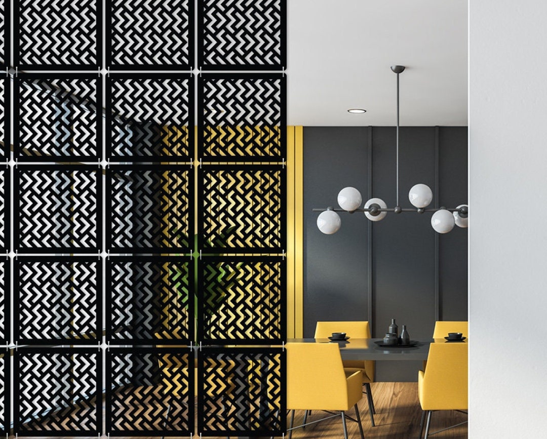Pannelli divisori modulari per schermi Divisori interni moderni Separatore  bianco nero e grigio Pannello decorativo CNC -  Italia