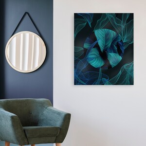 Grüne Blätter Wandkunst, Leinwanddruck Home Dekor, gerahmt Druck, Dekoration Wandkunst Design, Gemälde Leinwand Wandkunst, abstrakte Blätter