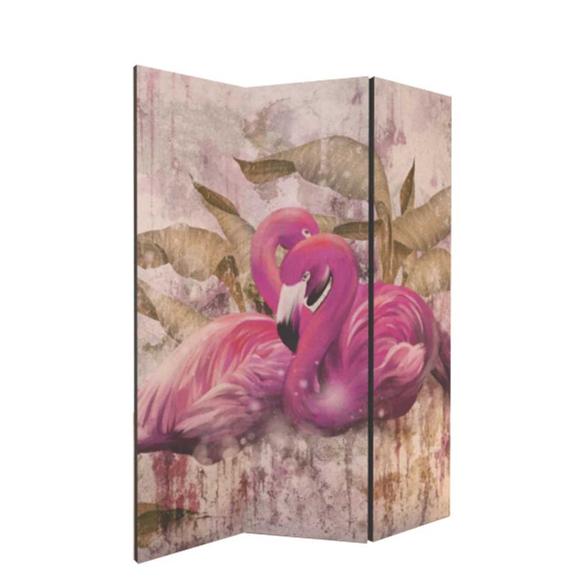 Flamingo Room Divider Folding Screen Room Divider 3 and 5 Etsy