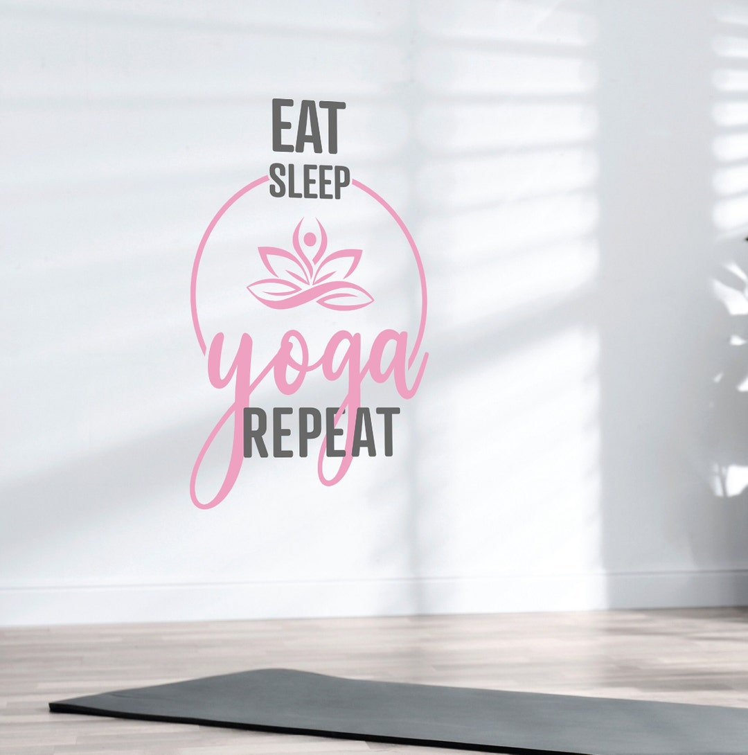 Yoga Sticker - Yoga Meditation Wall Decal - Wall Sticker - Wall Decor ...
