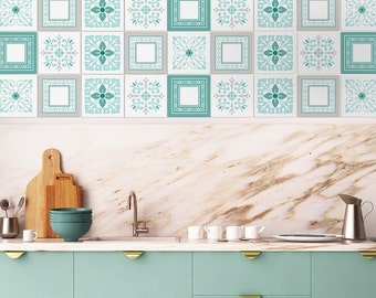 Mosaik Fliesen-Aufkleber Selbstklebend Bad Küche Treppe Zubehörteil PVC 