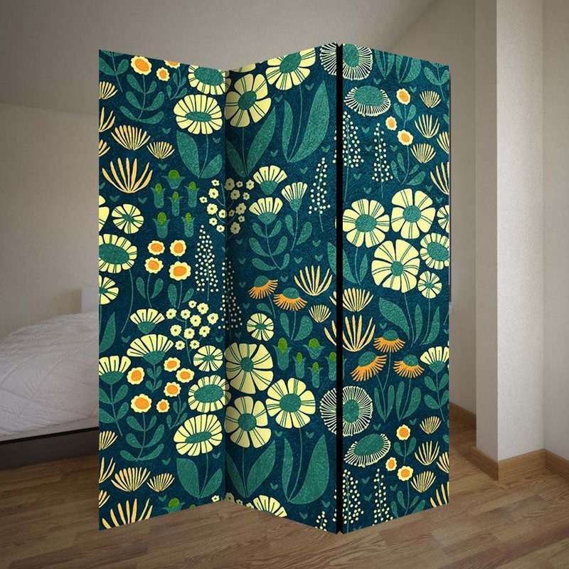 Hanging Room Divider Flower Carving Pattern Pack of 12