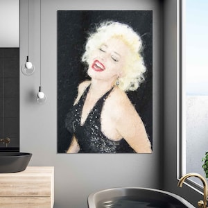 Marilyn Monroe Canvas Wall Art, Canvas Print Home Decor, Framed Print, Marilyn Monroe  Wall Art Decor