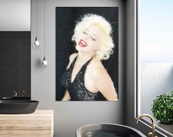 Marilyn Monroe Canvas Wall Art, Canvas Print Home Decor, Framed Print, Marilyn Monroe  Wall Art Decor