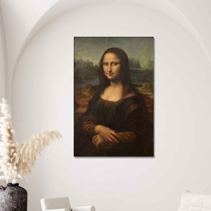 Mona Lisa - Leonardo da Vinci Reproduction Canvas Wall Art || Multiple Sizes Wrapped Canvas on Wooden Frame