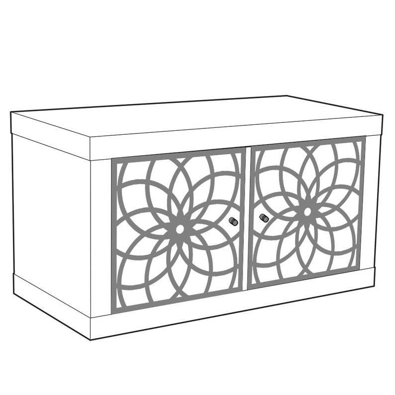 Flen KALLAX Decor Mirrored Furniture Furniture Panel Etsy