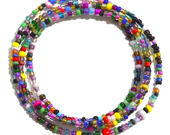 COLORFUL/Waist Beads: Handmade African Body Jewelry