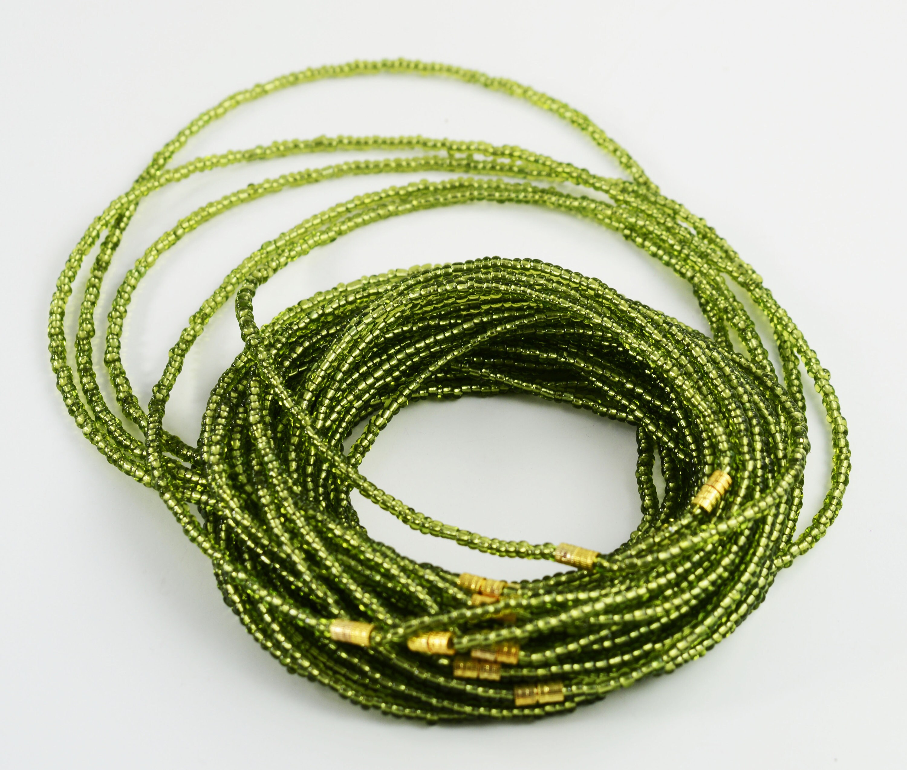 Green Waist Beads African Waist Beads Weight lossWith Etsy