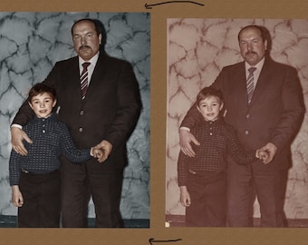 restore your old demaged photo, colorize, repair, fix