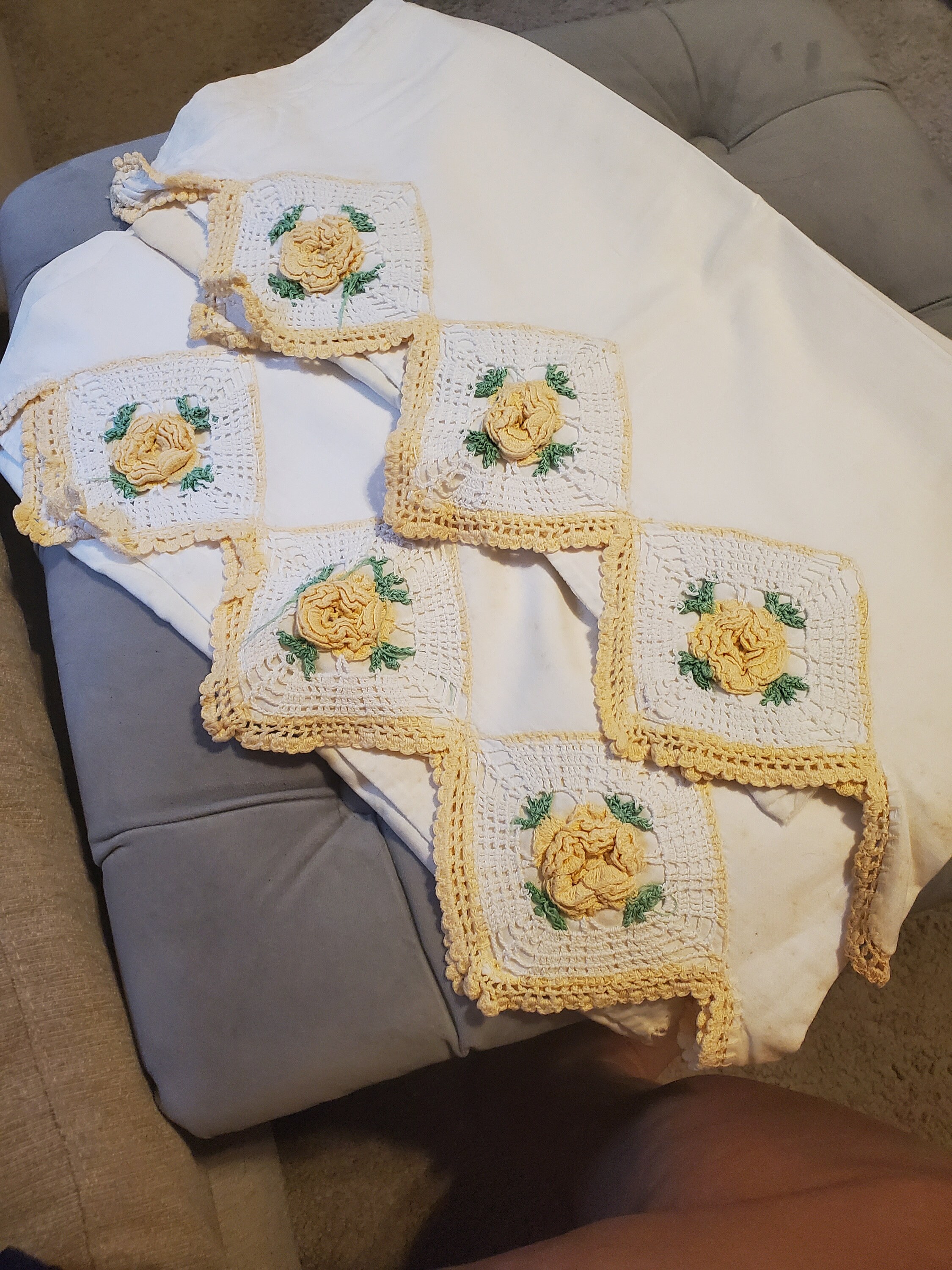 Vintage Lace Trimmed Pillow Cases Set of 2 Etsy