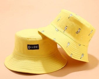 Goose Reversible Summer Bucket Hats