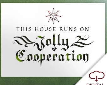 Dark Souls Solaire Jolly Cooperation inspired Calligraphy digital download Hand Lettered