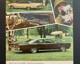 1967 Plymouth Fury Original Vintage Retro Classic Car Advertisement Magazine Ads