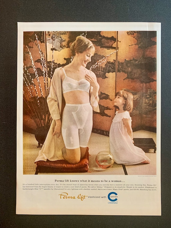 Vintage Bra and Girdle Ads 1950s and 1960s Several Styles Original