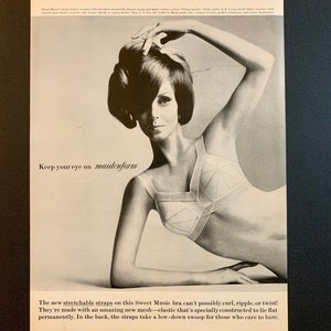 1962 PRINT AD -Hollywood Vassarette lady lingerie girdle bra slip