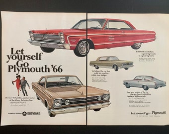 1966 Plymouth FL Brochure Fury/Barracuda/Valiant/VIP+++ 