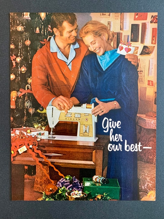 Vintage Sewing Machine Ads Several Styles Singer Elna Etsy