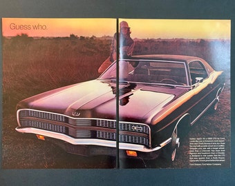 1969 Ford LTD Original Vintage Retro Classic Car Advertisement Magazine Print Advertising Ads